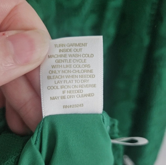 New York & Company Eva Mendes Emerald Green Sleeeless Lace 4 Aline Dress - Picture 9 of 11